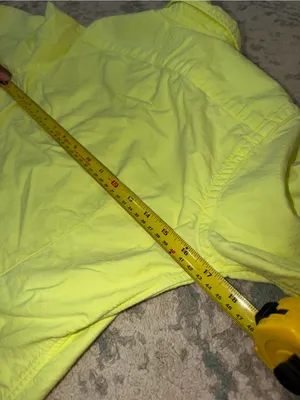 Vintage Ralph Lauren Sport Women's 4 Neon Lime Yellow Button Down Shirt thumbnail 7