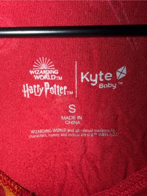 Kyte Baby Pajama Set Adult Unisex Gryffindor Harry Potter Size Small thumbnail 4