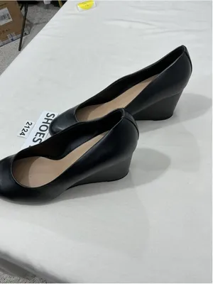 Womans excellent Call It Spring Veegan Black Slip On Wedge Casual Shoes Size 10 thumbnail 3
