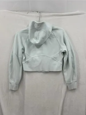 lululemon athletica Light Blue Hooded Half-Zip Cropped Jacket 1133 thumbnail 6