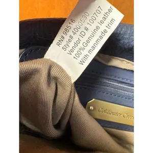 Coldwater Creek Dusty Blue Leather Flap Crossbody Bag Soft Pebbled Adjustable Strap thumbnail 13