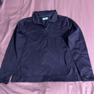 Columbia Women's Purple Fleece Lined Half-Zip Pullover Sweatshirt Size XL thumbnail 1