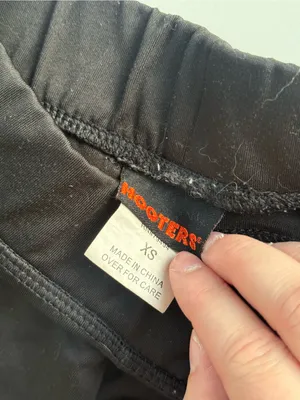 Hooters Y2K Authentic Black Ultra Mini Shorts Size XS thumbnail 5