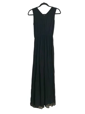 YFB Young Fabulous and Broke Black Sleeveless Twist Front Maxi Dress SMALL thumbnail 2
