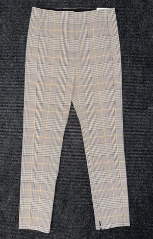 Ann Taylor Audrey Pant High Rise Trouser Dress Pants Glen Plaid Zip Ankle NWT 8 thumbnail 1