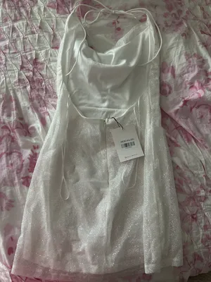 Hello Molly Sparkley White Mini Dress thumbnail 6
