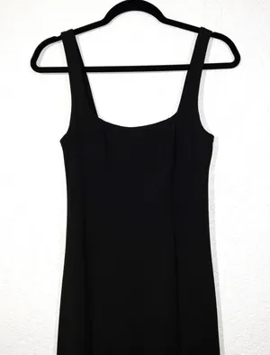 Show Me Your Mumu NWT Black Belinda Stretch Crepe Gown Size Small thumbnail 3