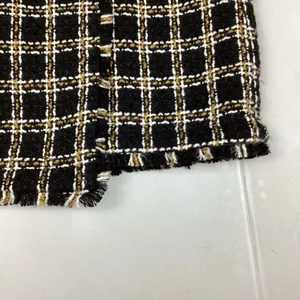 Loft Outlet Checkered Tweed Mini Skirt Wrap Style Size 12 NEW! Retail $69.99 thumbnail 3