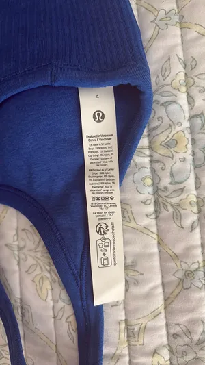 Blue Lululemon Ebb To Street Tank  thumbnail 3