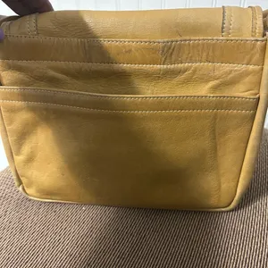 Vintage Tan Genuine Leather Shoulder Bag thumbnail 8