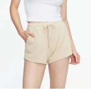 Lacausa Zephyr Shorts Sweatshort Lightweight Terry Organic Cotton Beige L thumbnail 1