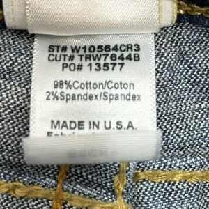 True Religion Becky Vintage Y2K Flare Jeans Size 32 Distressed Low Rise thumbnail 16