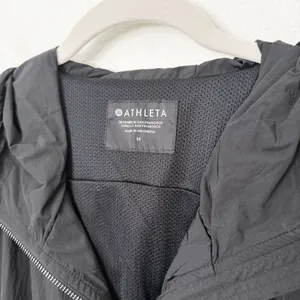 [Athleta] Black Day Drift Jacket Cropped Lightweight Windbreaker Size Medium M thumbnail 11