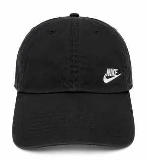 Nike One Size Hat Heritage86 Black Adjustable Futura Logo Dad Cap Strapback thumbnail 1
