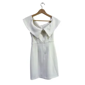 Elliatt Ivory Off Shoulder Bow Cocktail Mini Dress E7042406 XS thumbnail 2