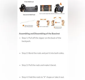 Akshomz Diaper Bag Backpack with Changing Station, Black Tan NEW thumbnail 12