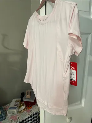 Soft Light Pink Short Sleeve Tee Sz L by Bally NWT thumbnail 3
