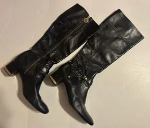 Tory Burch Black Over the Knee Boots thumbnail 1