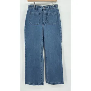 Rolla’s Sailor High Rise Wide Leg Jeans Women’s Sz 29 Blue Patch Pocket Spade thumbnail 3