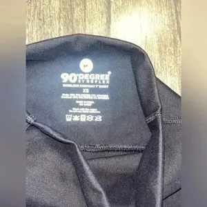 High-Rise Athletic Biker Shorts Black Compression Workout Yoga Running‎ F29 thumbnail 5