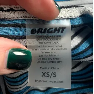 Bright striped terry cloth halter dress size xs/s‎ thumbnail 6