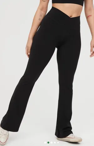OFFLINE By Aerie Real Me High Waisted Crossover Flare Legging thumbnail 1