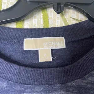 Michael Kors Logo Charm Cotton Navy blue sweatshirt thumbnail 4
