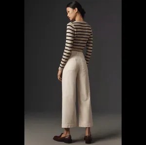 Anthropologie The Colette Cropped Wide-Leg Pants by Maeve: Corduroy Edition thumbnail 3