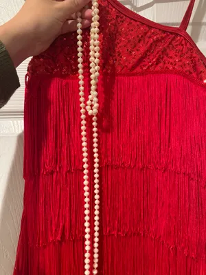 Flapper Costume Dress Red Size 4 thumbnail 3