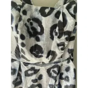 Vince Camuto Blue Leopard Cotton Dress‎ Size 10 thumbnail 2