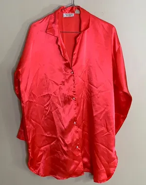 Vintage Victoria‎ secret button down night shirt thumbnail 1