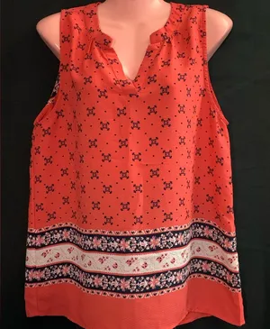 Alice Blue Stitch Fix Sleeveless Blouse Tank Top Size Large thumbnail 1