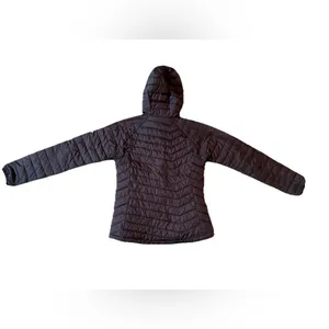 Columbia Thermal Coil Insulated Puffer Jacket Black Hooded Womens Size S thumbnail 2