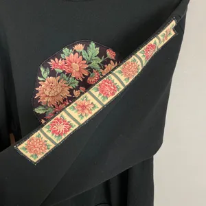 Vintage Sweatshirt Floral Applique DIY Size Large Women Unisex‎ Twee 90s Jerzees thumbnail 7
