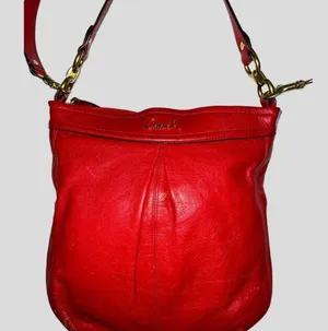 Coach Red Leather Shoulder Bag thumbnail 1