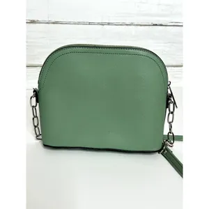 Steve Madden Sage Green Crossbody Bag Chain Detail Dome Purse Small Handbag thumbnail 2