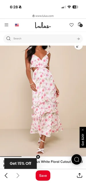 Lulus Maxi Dress Pink Floral thumbnail 4