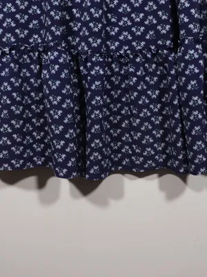NWOT Hill House Navy Crepe Louisa Dress Size Xl in Shade Posy Navy thumbnail 2
