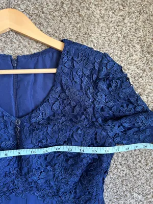JJ’s House Mother of the Bride Formal Wedding Blue Lace Gown Dress thumbnail 6