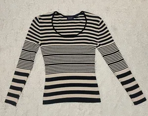Hillard & Hanson Thrifted Striped Sweater thumbnail 1