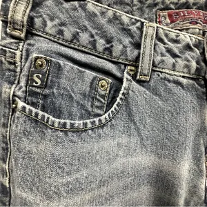 Vintage Silver Mid Rise Blue Jeans Flare Denim Made In Guatemala Womens 30 32 thumbnail 10