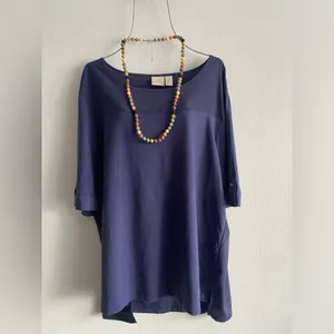 Bohemian Style Colorful Wooden Beads Necklace Macaron‎ Color 16in Sweater Chain thumbnail 9