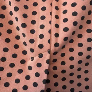 Ann Taylor LOFT mauve pink pencil skirt with black polka dots size 2 thumbnail 16