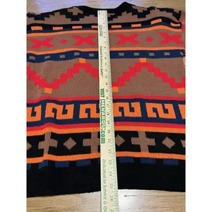 Sweater Bazaar Women’s Vintage 90’s Aztec Sweater Made In‎ USA Size Large thumbnail 11