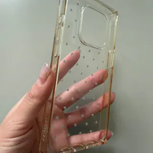 Elegant White Rhinestone iPhone 15 Pro Phone Case thumbnail 2