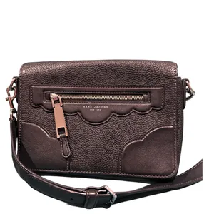 Marc Jacobs Black Leather Scalloped Crossbody Purse Bag thumbnail 5