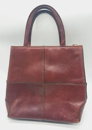 Etienne‎ Aigner Satchel Bag Womens Small Brown Leather Top Handle Logo Purse thumbnail 1