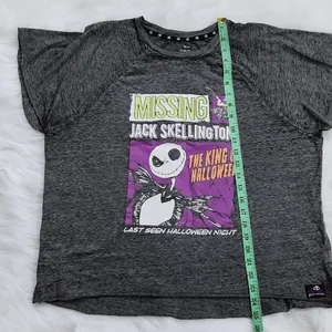 -301‎ The Nightmare Before Christmas Disney Grey Sleep T-shirt Medium thumbnail 6