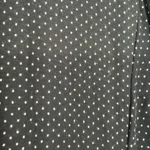 Soma light weight black & white polka dot robe lace cuff sleeve size large thumbnail 10