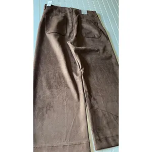 Maeve Anthropologie The Colette Fall Brown Faux Suede Wide Leg Pants 32 NEW thumbnail 9